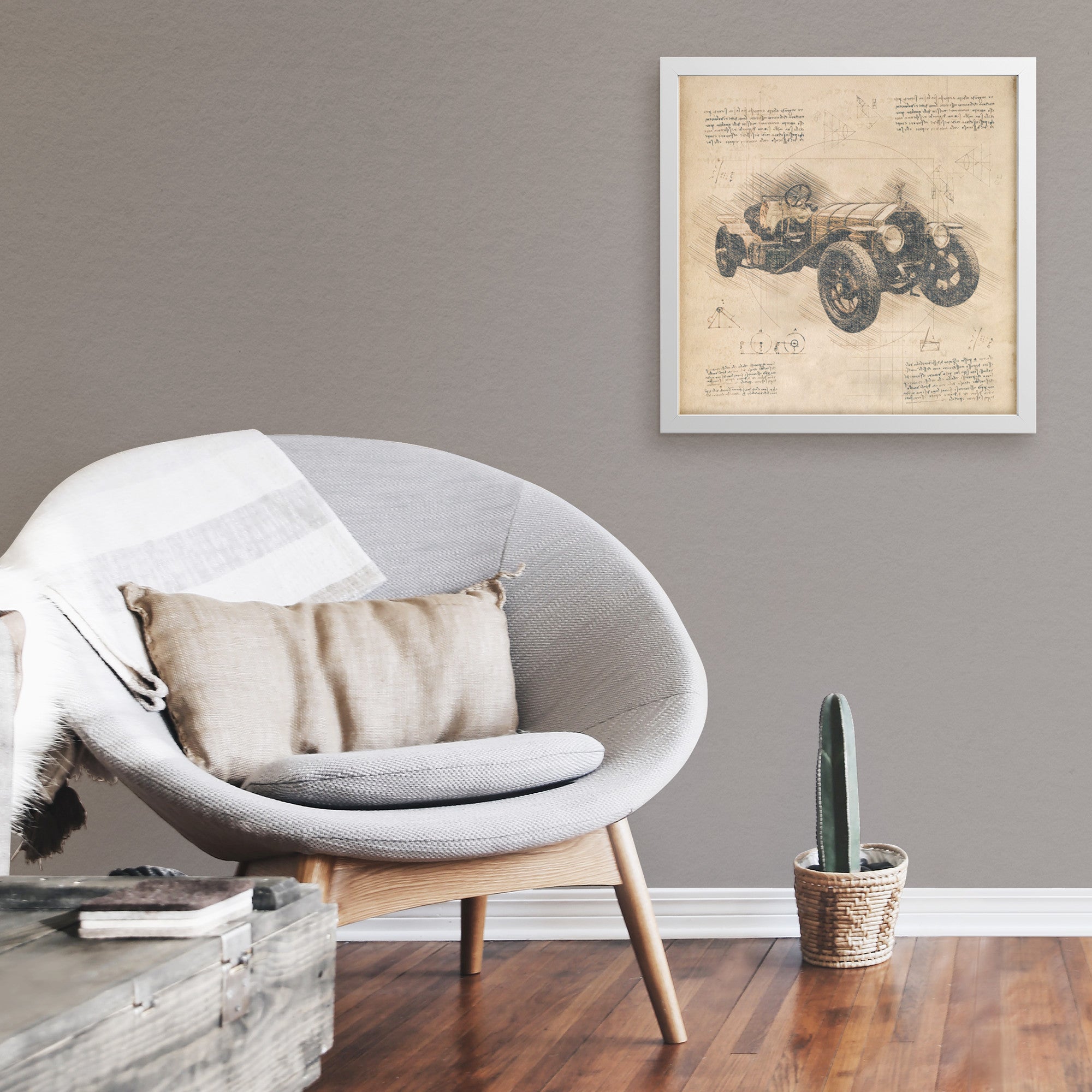 1914 Rolls-Royce Silver Ghost - Retro Car Design Framed Art Print