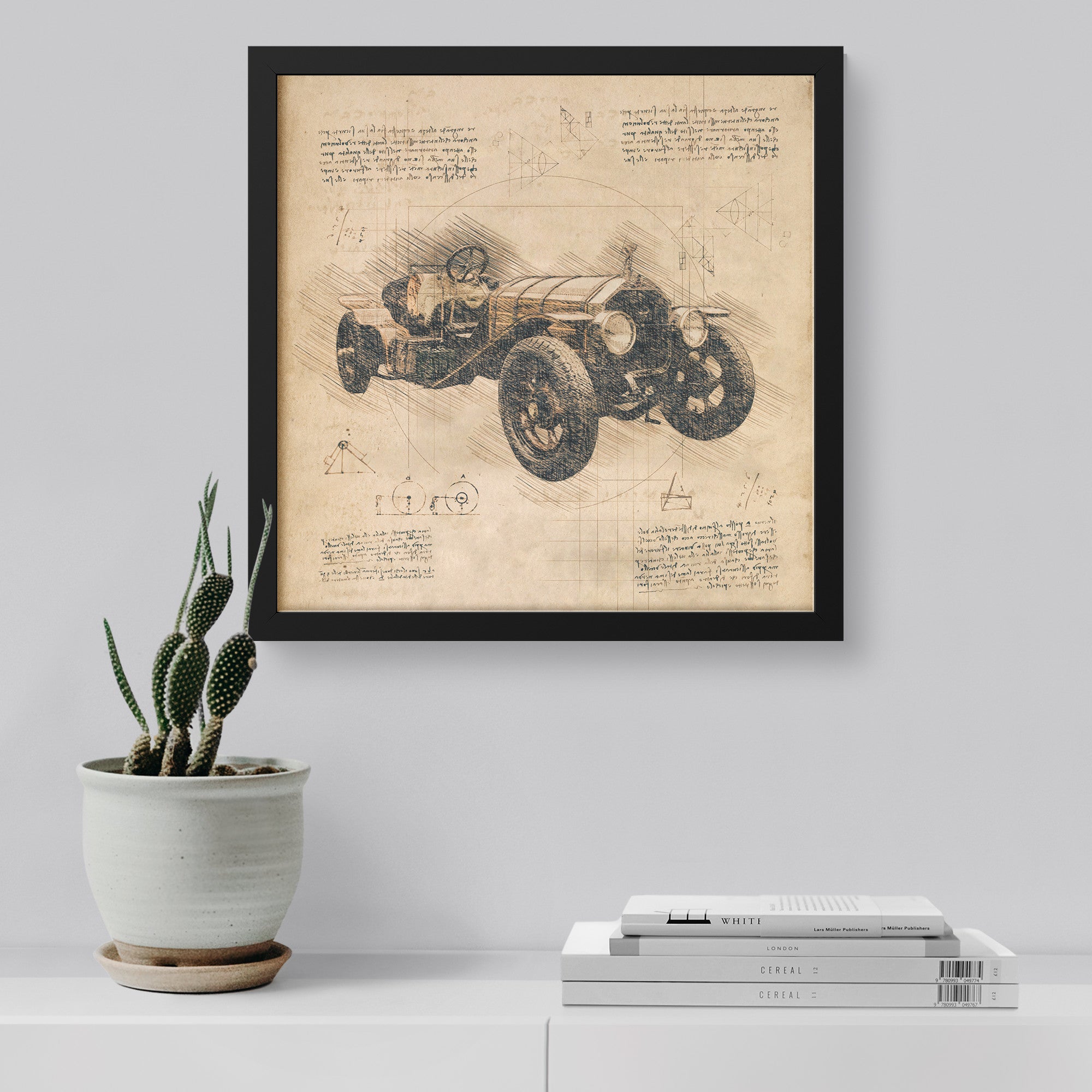 1914 Rolls-Royce Silver Ghost - Retro Car Design Framed Art Print