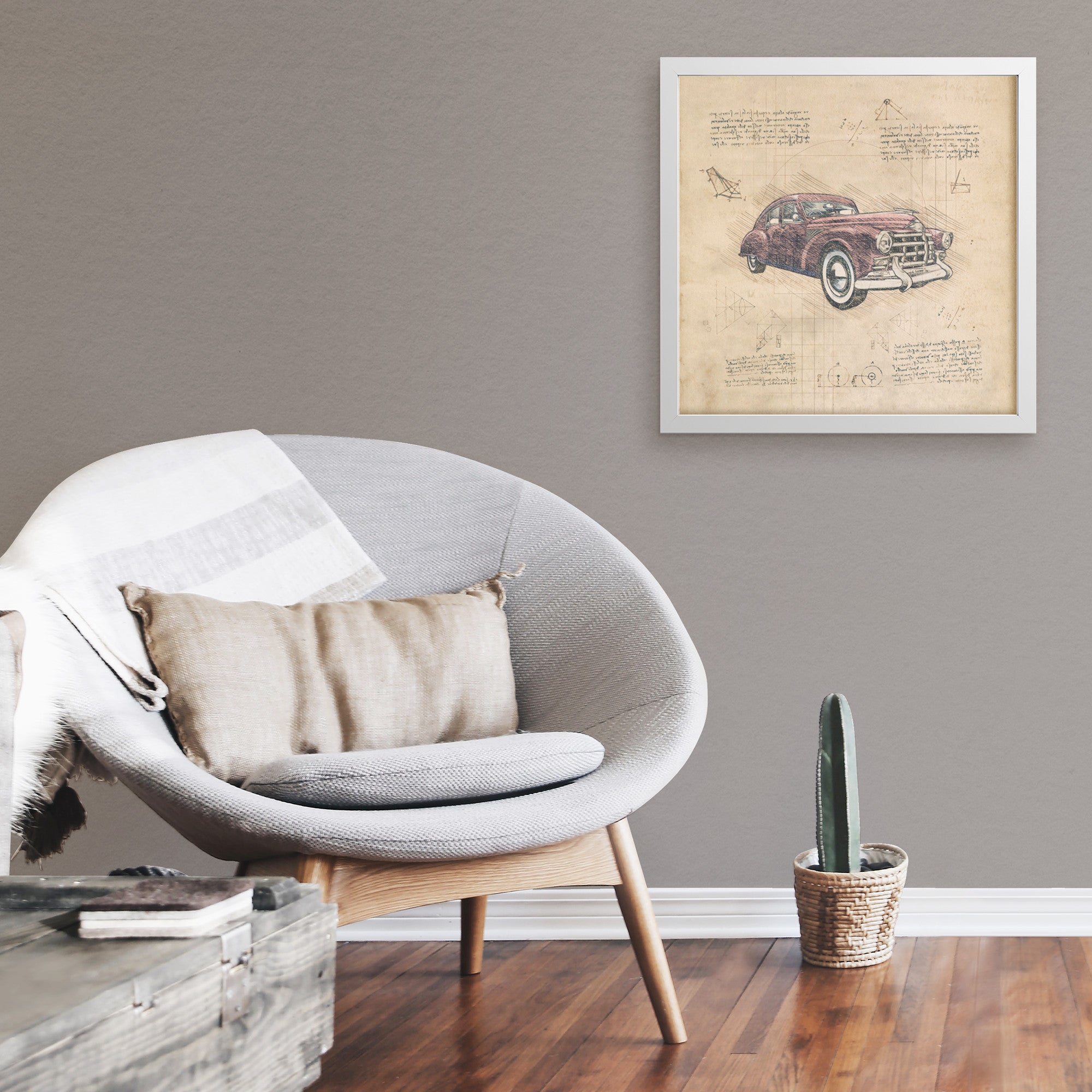 1941 Cadillac Series 62 - Retro Car Design Framed Art Print