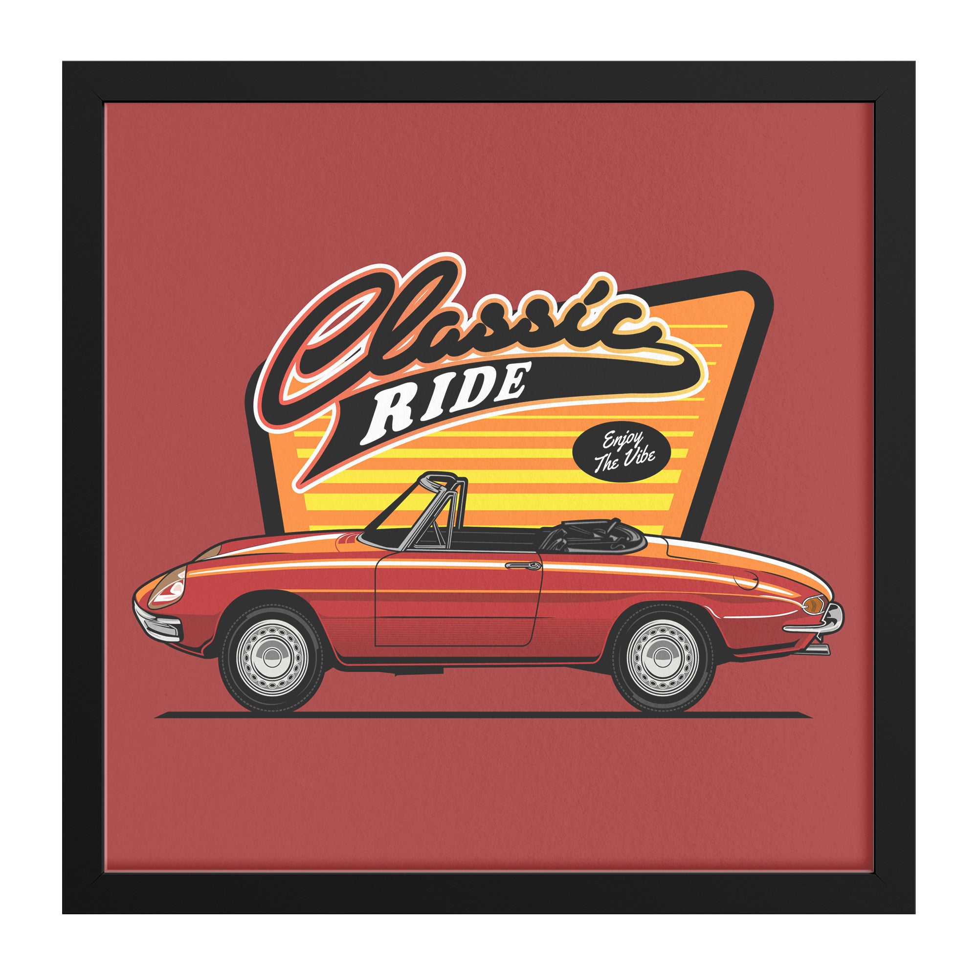 Alfa Romeo Duetto Framed Art - Classic Ride Print