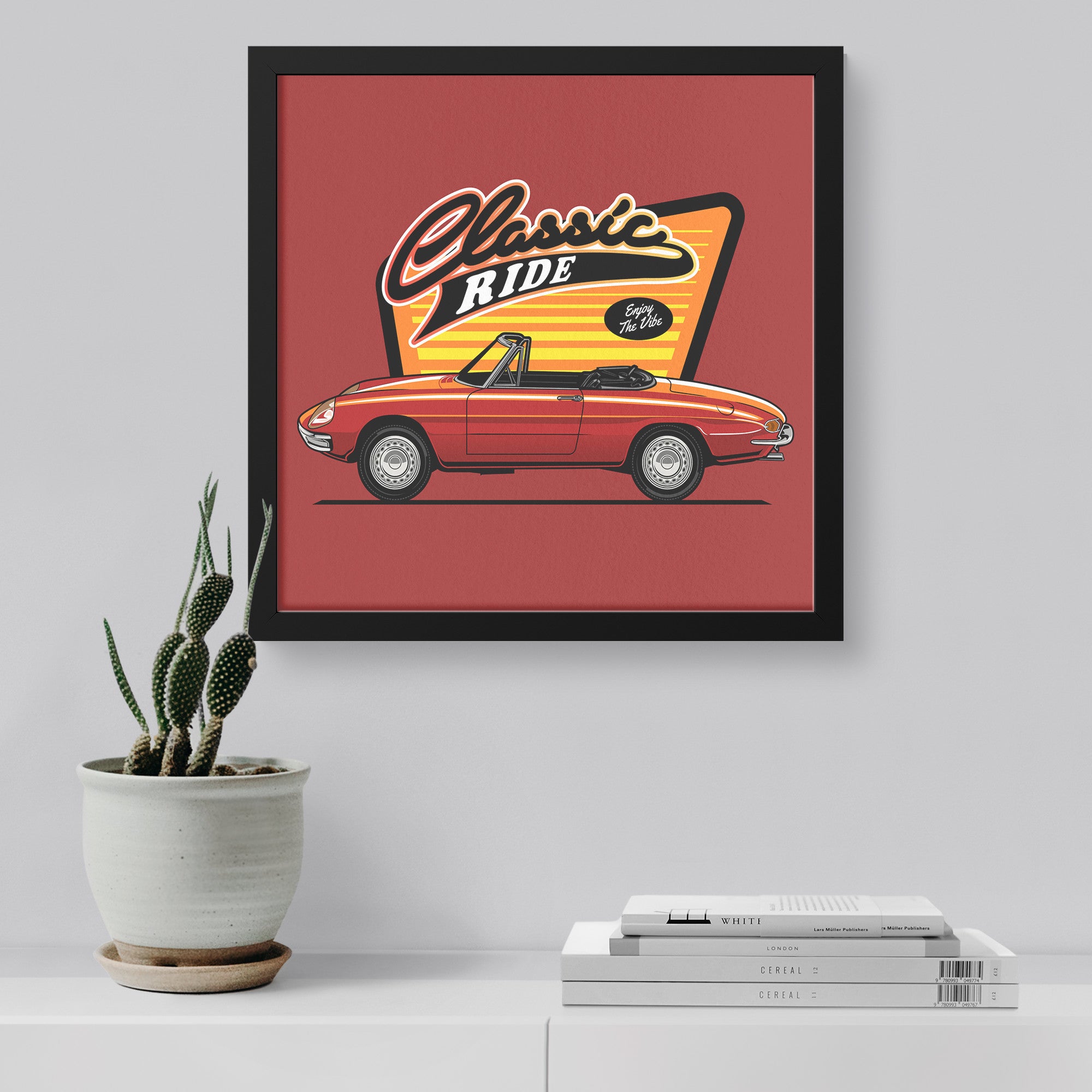 Alfa Romeo Duetto Framed Art - Classic Ride Print