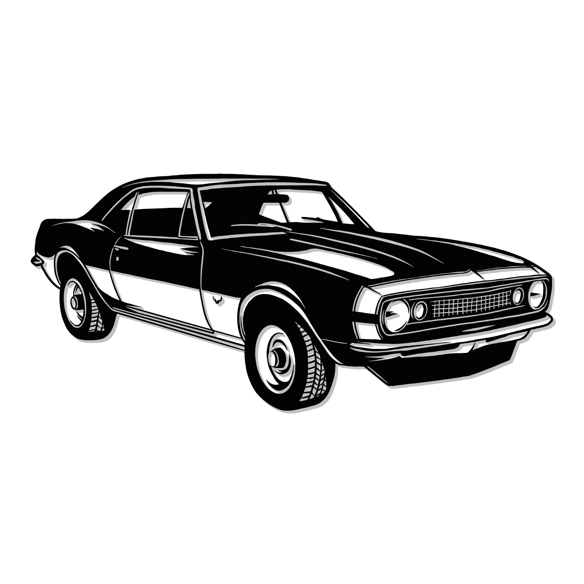 1967 Chevy Camaro SS 350 Metal Wall Art